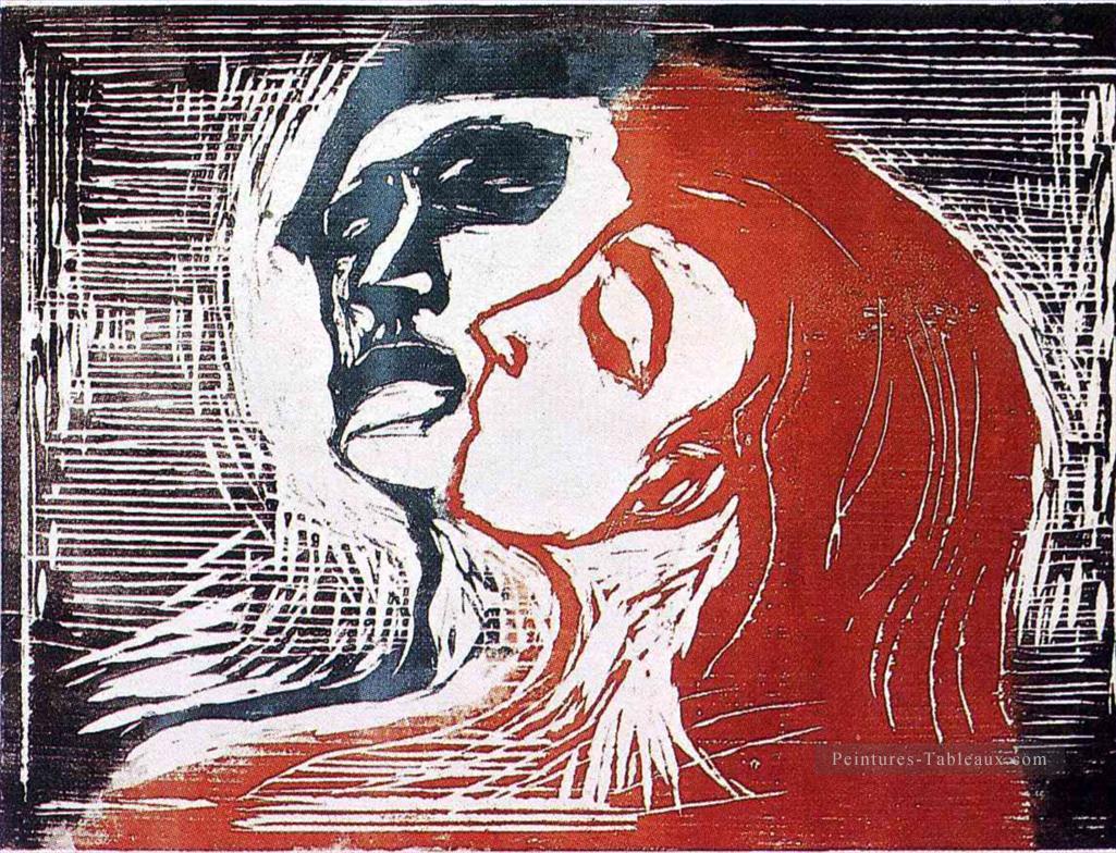 homme et femme i 1905 Edvard Munch POP Art Peintures à l'huile
